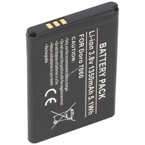 Helyettesítő akku Doro 7060 DBS-1350A mobiltelefon 3, 8V 1350mAh Li-ion kép