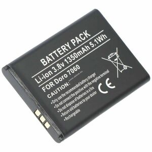 Helyettesítő akku Doro 7030/7031/7080 DBX-1350A 3, 7V 1350mAh 5, 0Wh mobiltelefon Li-ion kép