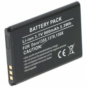 Helyettesítő akku mobiltelefon Doro DBAB-800A 3, 7V 900mAh Doro 1355/1378/138X Li-ion kép