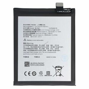 Helyettesítő akku OPPO BLP681 F9 R17 3, 85V 3500mAh 13, 5Wh mobiltelefon Li-Polymer kép