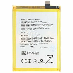 Helyettesítő akku OPPO A11 mobiltelefon 3, 87V 5000mAh 19, 35Wh Li-Polymer kép