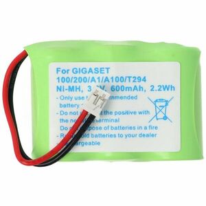 Helyettesítő akku Siemens Gigaset 100 200 A1 A100 DECT telefon 3, 6V 300mAh NiMH kép