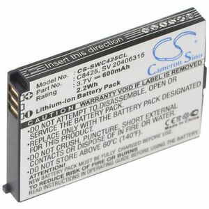Helyettesítő akku Swissvoice eSenseColor SV20406288 C8425 SV20406315 dect telefon 3, 7V 600mAh Li-Ion kép