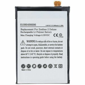 Helyettesítő akku Asus Zenfone 2 Deluxe 3, 85V 2900mAh mobiltelefon Li-Polymer kép