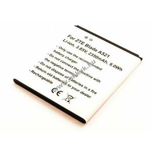 Helyettesítő akku ZTE Blade A521 mobiltelefon LI3824T44P4H716043 3, 85V 2350mAh Li-Ion kép