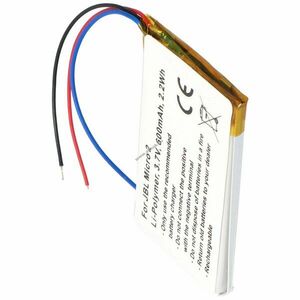 Helyettesítő akku JBL FT403048P 3, 7V 600mAh 2, 2Wh bluetooth hangszóró Li-Polymer kép