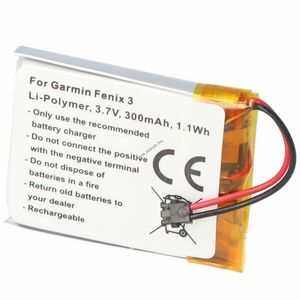 Helyettesítő akku Garmin Fenix 3 okosóra 361-00034-02 3, 7V 300mAh 1, 1Wh Li-Polymer kép
