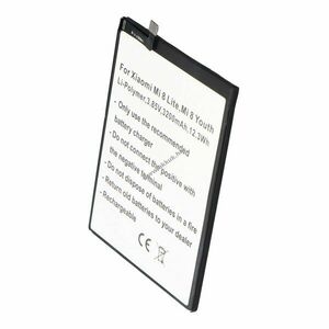 Helyettesítő akku Xiaomi Mi 8 Lite/Mi 8 Youth mobiltelefon 3, 85V 3200mAh 12, 3Wh Li-Polymer kép