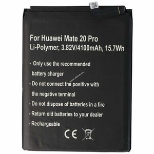 Helyettesítő akku Huawei Mate20Pro/P30Pro 3, 82V 4100mAh mobiltelefon beépített Li-Polymer kép