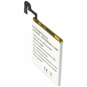 Helyettesítő akku Google Pixel 3a mobiltelefon 3, 85V 3000mAh 11, 6Wh Li-Polymer kép