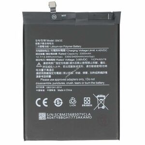 Helyettesítő akku Xiaomi Mi 8 mobiltelefon 3, 85V 3400mAh 13, 1Wh beépített Li-Polymer kép