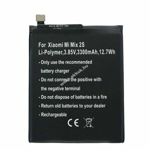 Helyettesítő akku Xiaomi Mi Mix 2S BM3B mobiltelefon 3, 85V 3300mAh Li-Polymer kép