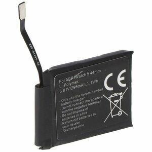 Helyettesítő akku Apple Watch 5 44mm okosóra A2181 A2157 3, 81V 296mAh 1, 1Wh beépített Li-Polymer kép