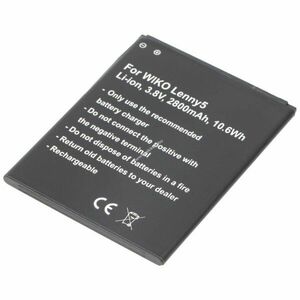 Helyettesítő akku WIKO Lenny 5 mobiltelefon 3, 8V 2800mAh Li-ion kép