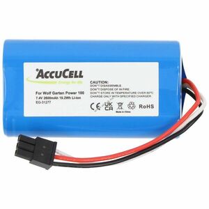 Helyettesítő akku Wolf Garten Power 100 kerti gép 7, 4V 2600mAh 19, 2Wh Li-ion kép