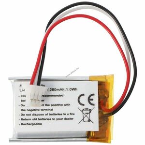 Helyettesítő akku Nest Hello NC5100US megfigyelőrendszer 1ICP7/17/26 3, 7V 280mAh 1, 04Wh Li-Polymer kép