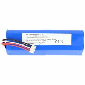 Helyettesítő akku Ecovacs Deebot T8 T8+ porszívó 14, 4V 5200mAh 74, 9Wh Li-ion kép