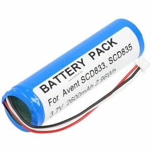 Helyettesítő akku Philips Avent bébiőr SCD833 SCD835 3, 7V 2600mAh Li-ion kép