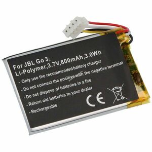 Helyettesítő akku JBL Go 3 bluetooth hangszóró 3, 7V 800mAh Li-Polymer kép