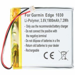 Helyettesítő akku Garmin Edge 1030 GPS és navigáció 3, 8V 1900mAh Li-Polymer kép