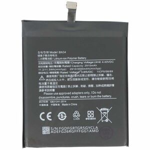 Helyettesítő akku Xiaomi Redmi 5A 3, 85V 3000mAh 11, 55Wh mobiltelefon Li-Polymer kép