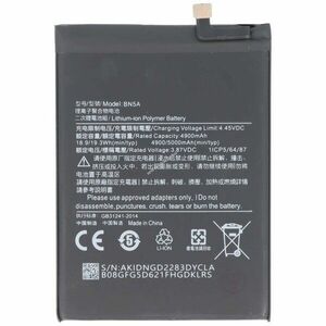 Helyettesítő akku mobiltelefon Xiaomi Poco M3 Pro 5G Redmi Note 10 5G BN5A 3, 87V 5000mAh Li-Polymer kép
