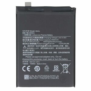 Helyettesítő akku Xiaomi Redmi Note 12 5G mobiltelefon 3, 87V 5000mAh 19, 35Wh Li-Polymer kép