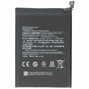 Helyettesítő akku Xiaomi Redmi 9 4G mobiltelefon 3, 87V 6000mAh 23, 2Wh Li-Polymer kép