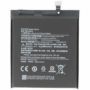 Helyettesítő akku Xiaomi BM4S Redmi 10X 5G mobiltelefon 3, 87V 4520mAh 17, 5Wh Li-Polymer kép