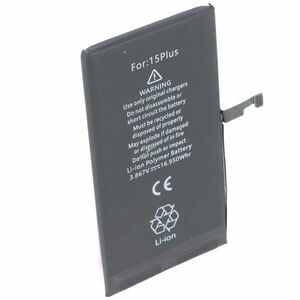 Helyettesítő akku Apple iPhone 15 Plus mobiltelefon 3, 86V 4383mAh 16, 95Wh Li-Polymer kép