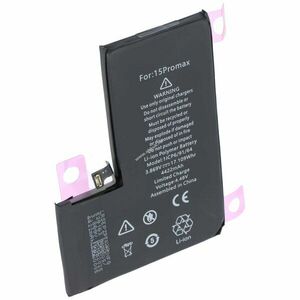 Helyettesítő akku mobiltelefon Apple iPhone 15 Pro Max 3, 86V 4422mAh Li-Polymer kép