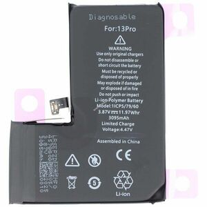 Helyettesítő akku Apple iPhone 13 Pro A2656 3, 85V 3095mAh 11, 9Wh mobiltelefon Li-Polymer kép