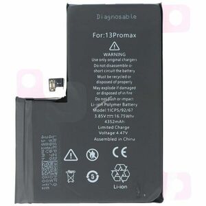 Helyettesítő akku mobiltelefon Apple iPhone 13 Pro Max A2653 1/CP5/92/67 3, 85V 4352mAh Li-Polymer kép