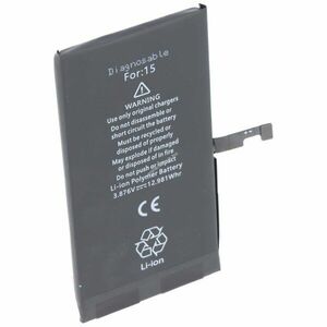 Helyettesítő akku Apple iPhone 15 mobiltelefon A3018 1/CP5/46/87 3, 87V 3349mAh Li-Polymer kép