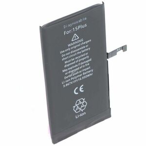 Helyettesítő akku Apple iPhone 15 Plus 3, 86V 4383mAh 16, 95Wh mobiltelefon Li-Polymer kép