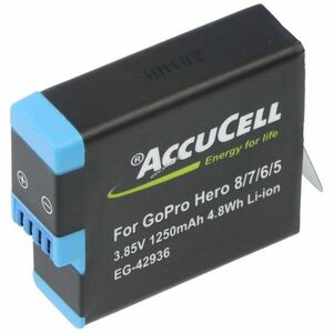Helyettesítő akku fényképezőgép GoPro Hero 5/6/7/8 AHDBT-801 3, 85V 1250mAh Li-ion kép