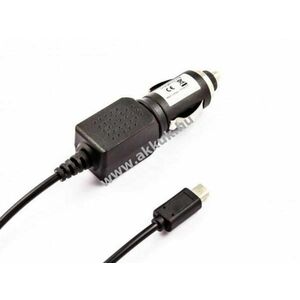 Autós töltő Mini-USB 5, 0V 1000mA 12/24V bemenet fekete kép