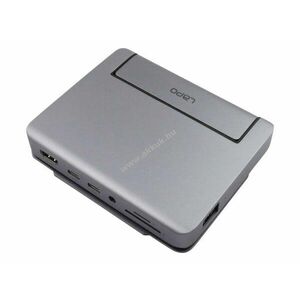 LAPO multifunkciós dokkolóállomás USB-C PD100W hub Ethernet SD/MicroSD audio alumínium kép