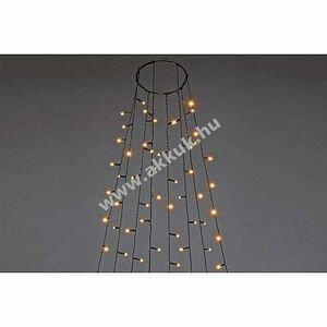 Konstsmide LED fa csúcsdísz 240 LED borostyán 24V 6394-820 időzítő beltér/kültér kép