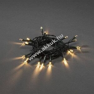 Konstsmide LED fényfüzér 50 LED melegfehér 7, 35m timer elemmel működő 4x AA Mignon ceruza 1470-100 kép