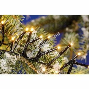 EGB LED-200 mini fürtös fényfüzér 200 LED melegfehér 2m világított 7m IP44 30V 3, 6W kép