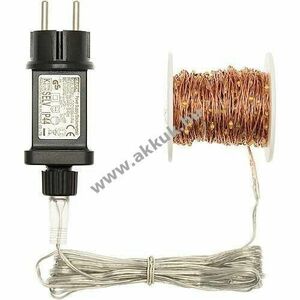 Lotti LED mikro fényfüzér 300 LED 22, 5m melegfehér 12V IP44 rézszínű huzal 45392 kép