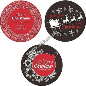LED Professional S3 Gobo 3db/csomag 46030 Merry Christmas üveg külső Ø30mm kép Ø20mm kép