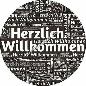 Gobo üveg Herzlich Willkommen külső Ø37mm kép-Ø23mm modell 47266 kép