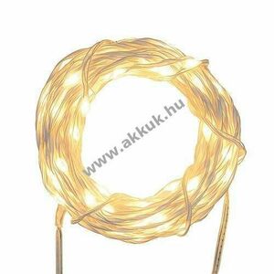 MHB LED fényfüzér Professional 500 LED borostyán 5x10m 55, 2m fehér fémdrót 31V IP44 55124 kép