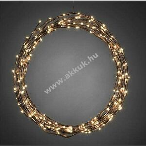 Konstsmide LED fénykoszorú/-girlanda barna 3365-600 240 LED melegfehér kültér kép