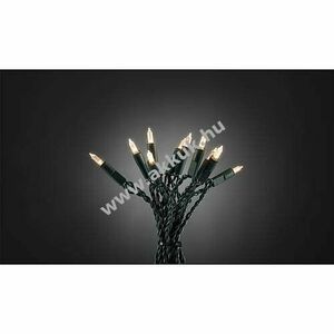 Konstsmide LED minilánc One String 50 LED melegfehér 230V 7, 35m zöld 6303-120 kép