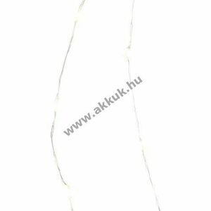 EGB LED mikro fényfüzér 120 LED melegfehér 6m megvilágított, 9m teljes, 12V IP44 tápegységgel kép