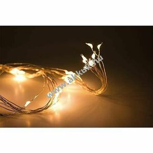 EGB LED mikro füzér 64 melegfehér LED beltéri 3xAA Mignon ceruza időzítős kép