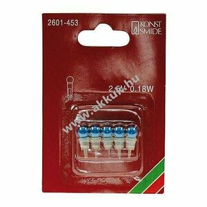 Konstsmide pótizzó 2, 5V kék 2601-453 5db/csomag kép